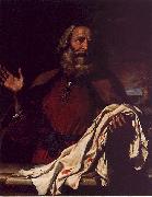  Giovanni Francesco  Guercino Jacob Receiving Joseph's Coat oil painting on canvas